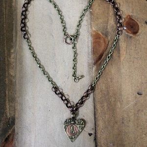 Heart Lock Pendant.